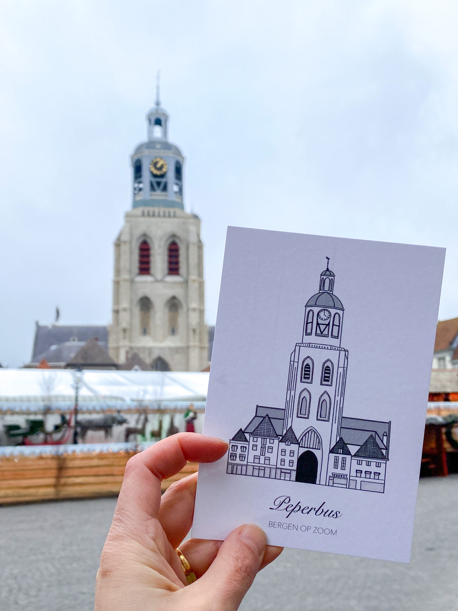 Peperbus lidie van der minne
line art tekening bergen op zoom