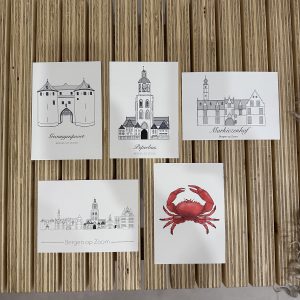 BErgen op Zoom | Lijntekening | Art bij LIdie | Lidie van der Minne | studio Knot