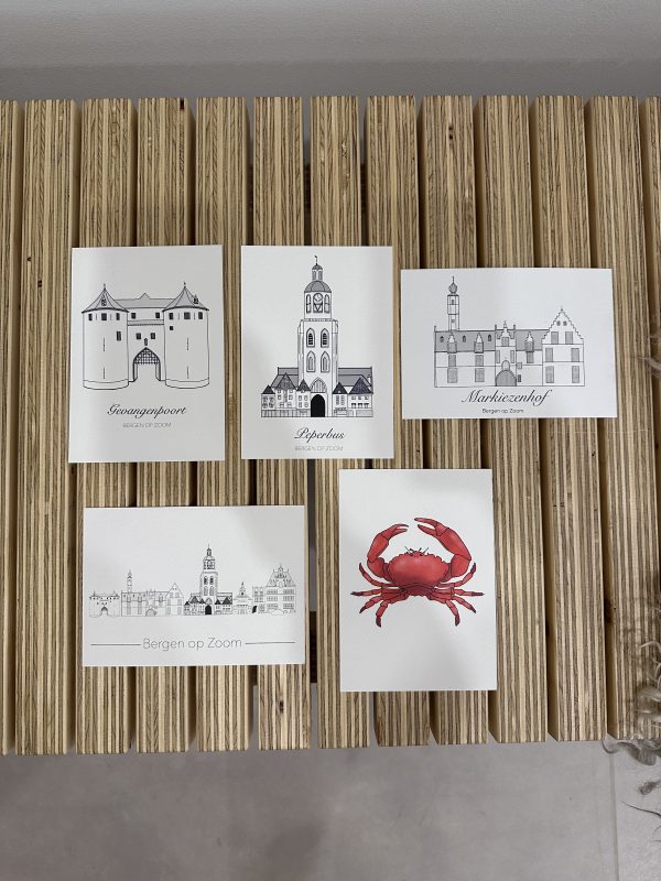 BErgen op Zoom | Lijntekening | Art bij LIdie | Lidie van der Minne | studio Knot